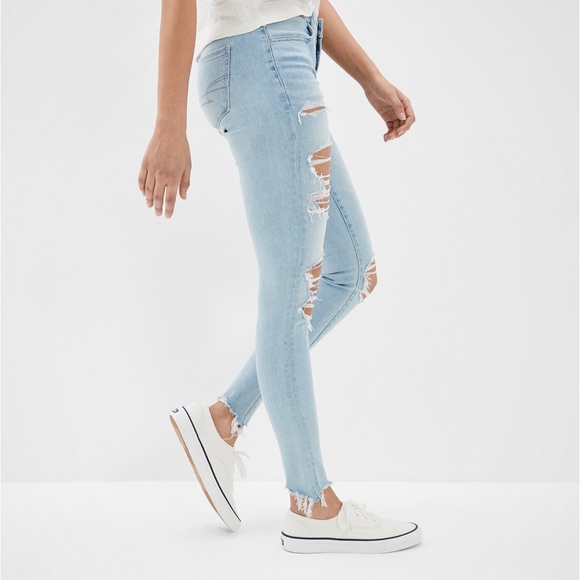 AE Ne(x)t Level Ripped Low Rise Jeggings - Picture 5 of 6